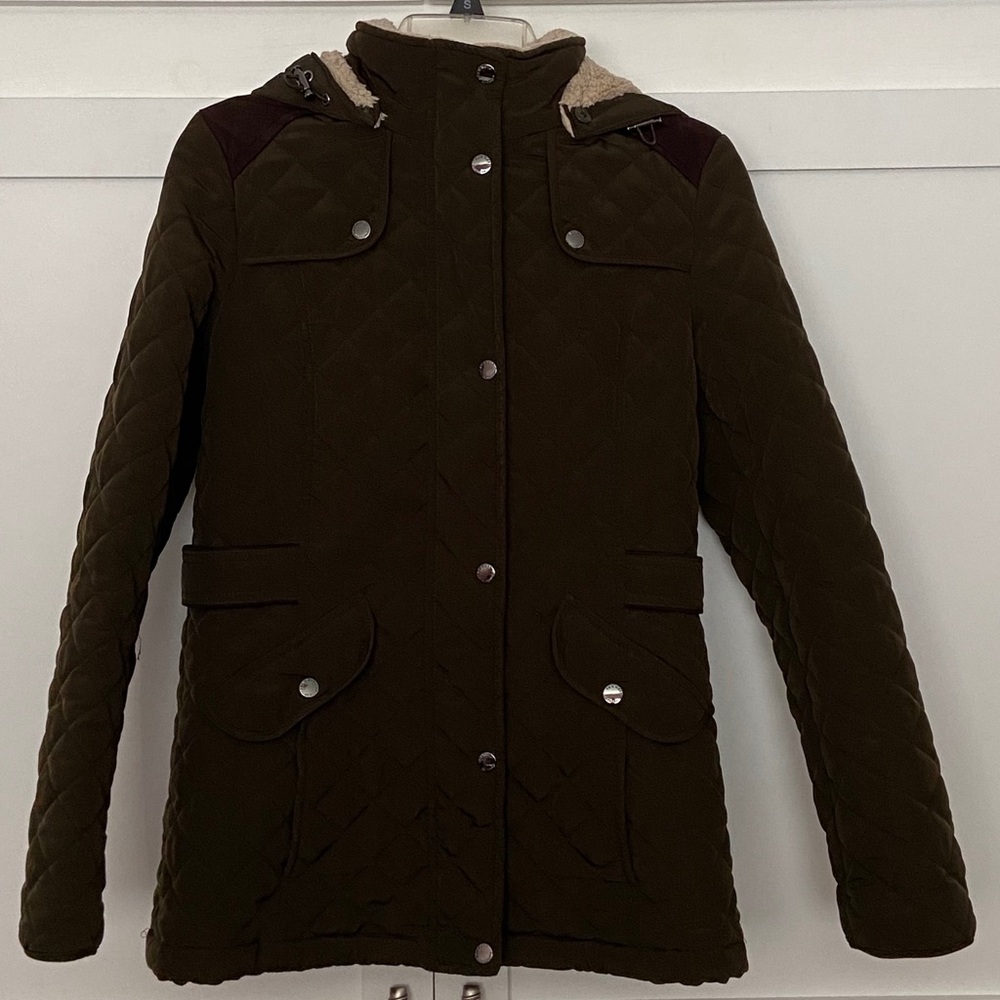 LAUNDRY by Design quilted hooded jacket